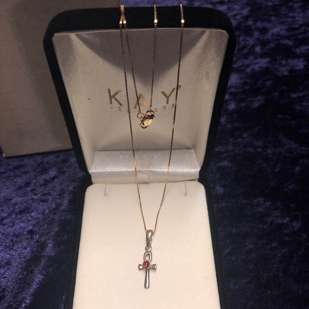 💵SOLD💵✅Kay Jewlery 14K Italian Yellow Gold Box Chain necklace 0.8 MM 24 in long